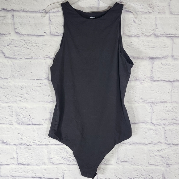SKIMS FITS EVERYBODY HIGH NECK BODYSUIT/S, M/ ONYX - Picture 10 of 14